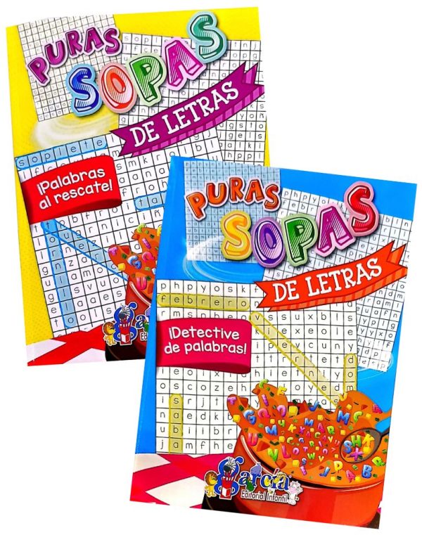Serie Puras Sopas de Letras – Juegos y Pasatiempos para Todas las Edades